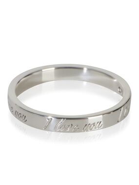 Tiffany & Co. Sterling Silver  Notes I Love You Ring
